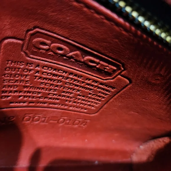 Vintage Red Coach Chrystie Flap Bag 9892 - Picture 10 of 16